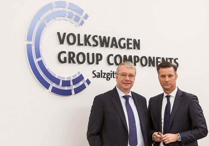 VW components bosses, Sommer, left, and Schmall