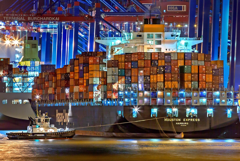 Cargo container Hamburg
