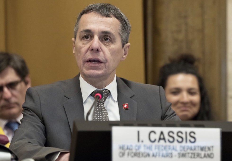Switzerland's Foreign Minister Ignazio Cassis