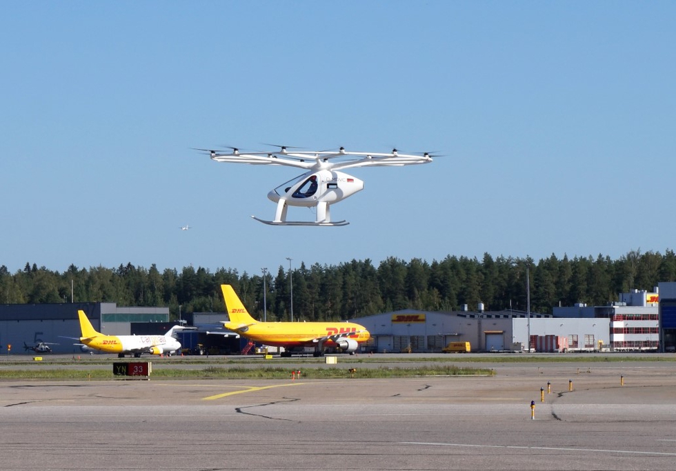 Volocopter test flight Helsinki
