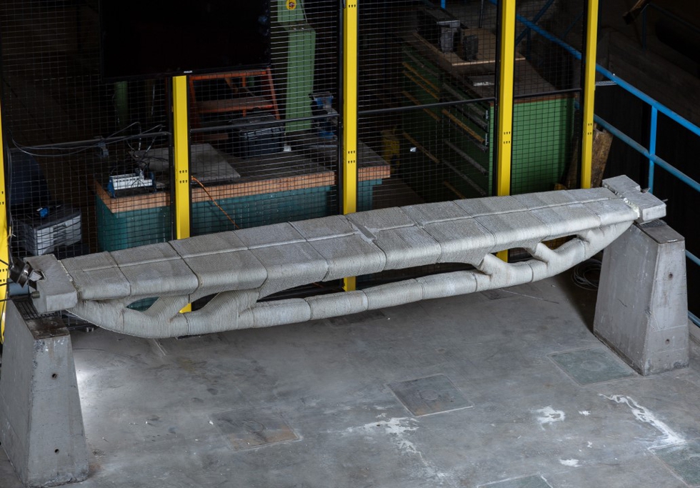 Vertico constructs optimised 3D concrete printed footbridge