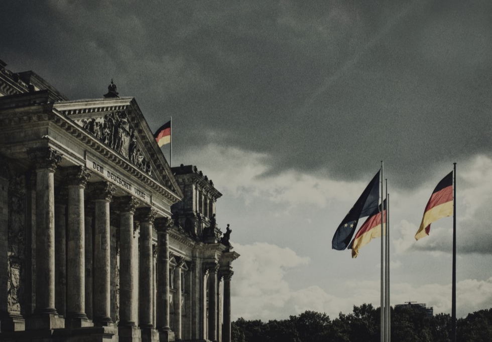 Reichstag rainy day