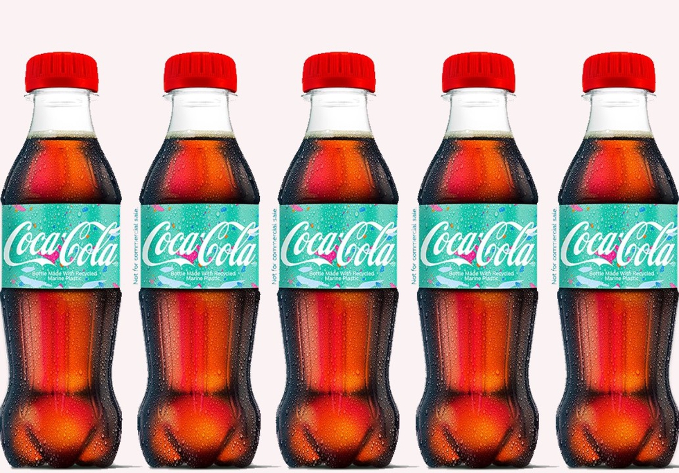 Coca-Cola unveils bottles made from recovered marine plastic