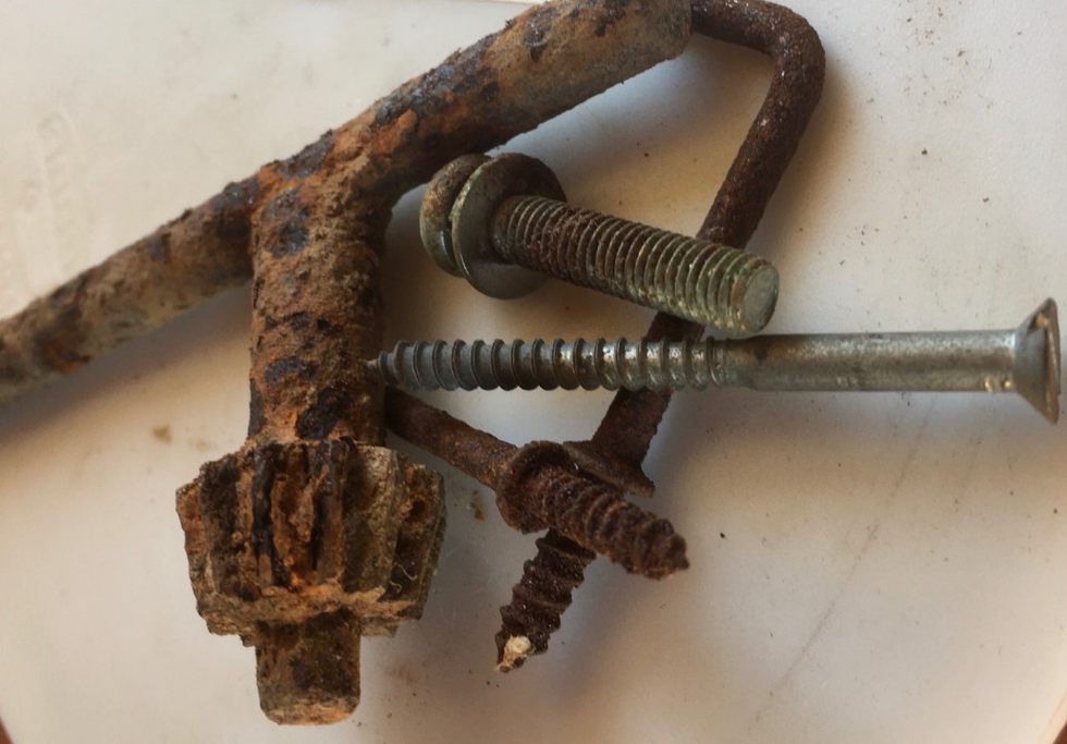 Corroded fasteners