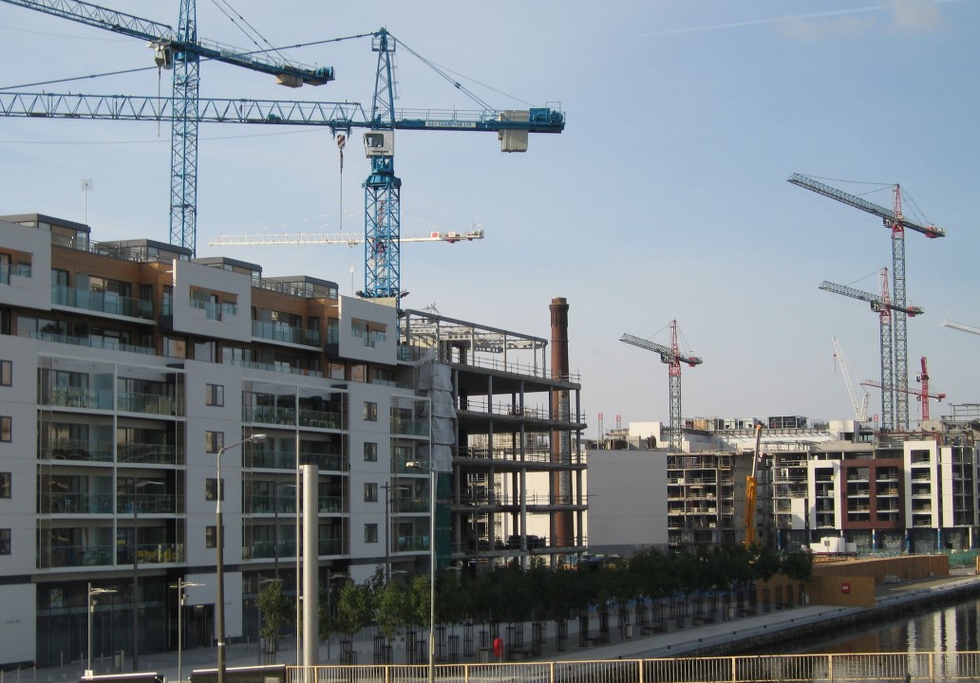 Construction in Dublin Docklands