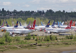 Grounded Boeing 737 Max. Credit: SounderBruce / Wikimedia
