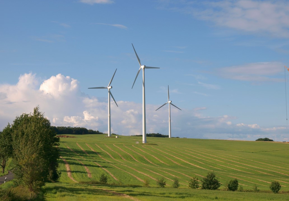 Wind energy, Chemnitz, Germany