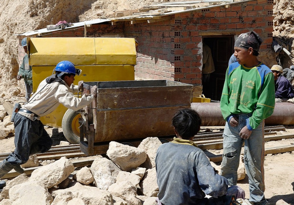 Miners at work, Potosi, Bolivia. Credit: Christophe Meneboeuf