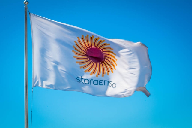 Stora Enso flag. Credit: Patrik Lindén / Stora Enso