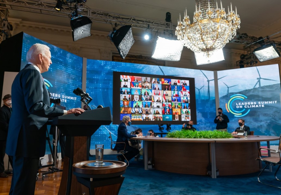 Biden opens virtual Leaders Summit on Climate. Source: White House / Adam Schultz