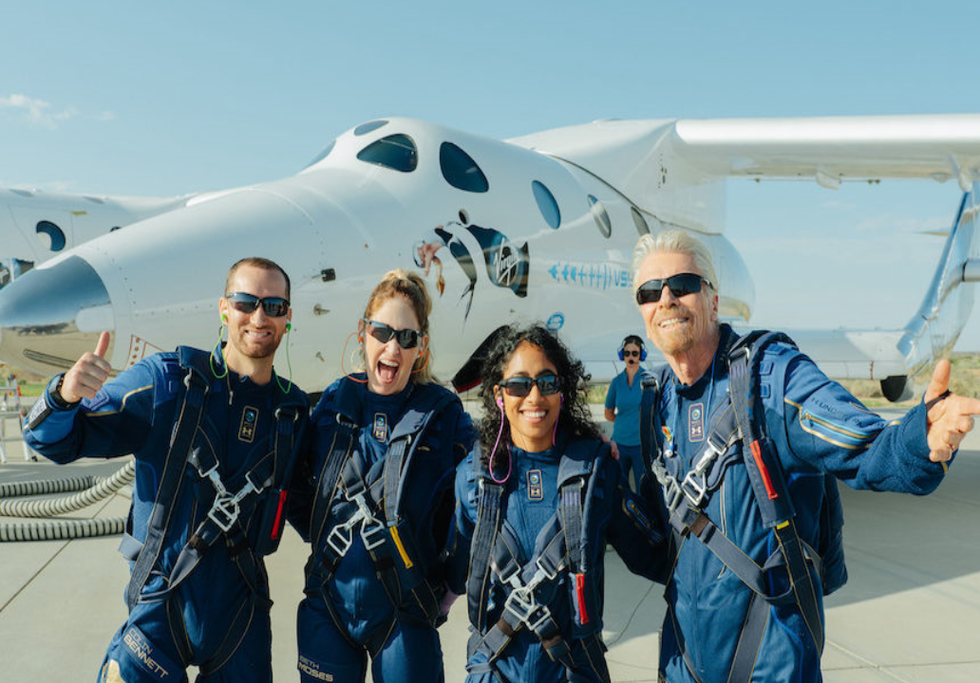 Virgin Galactic first fully manned spaceflight. Credit: Virgin Galactic