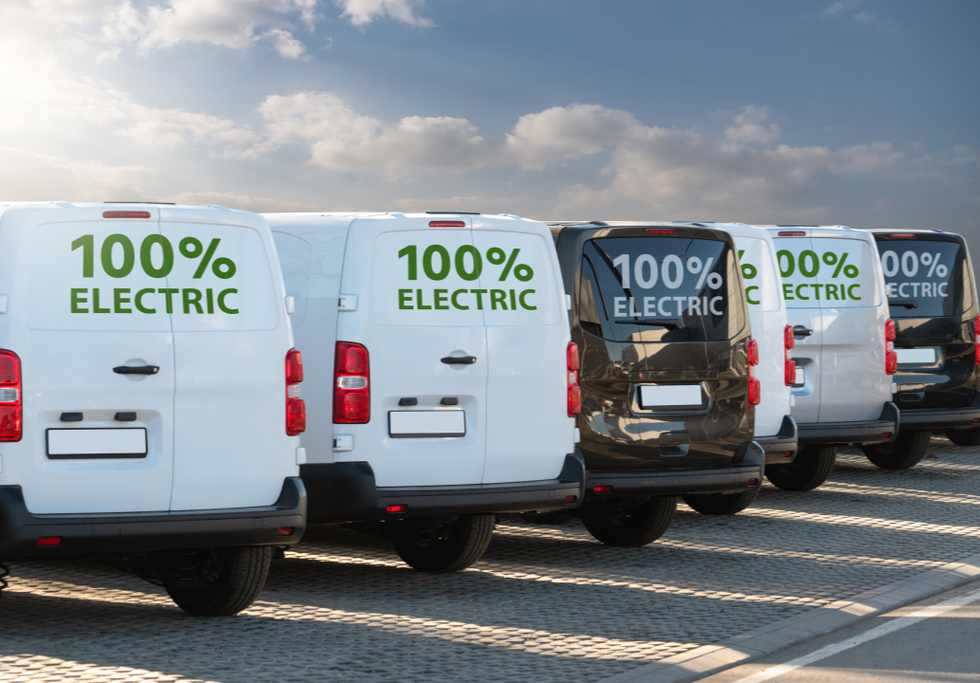 Electric vans. Photo: Scharfsinn / Shutterstock