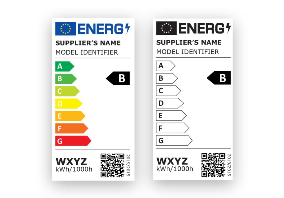 EU energy labels for lighting products