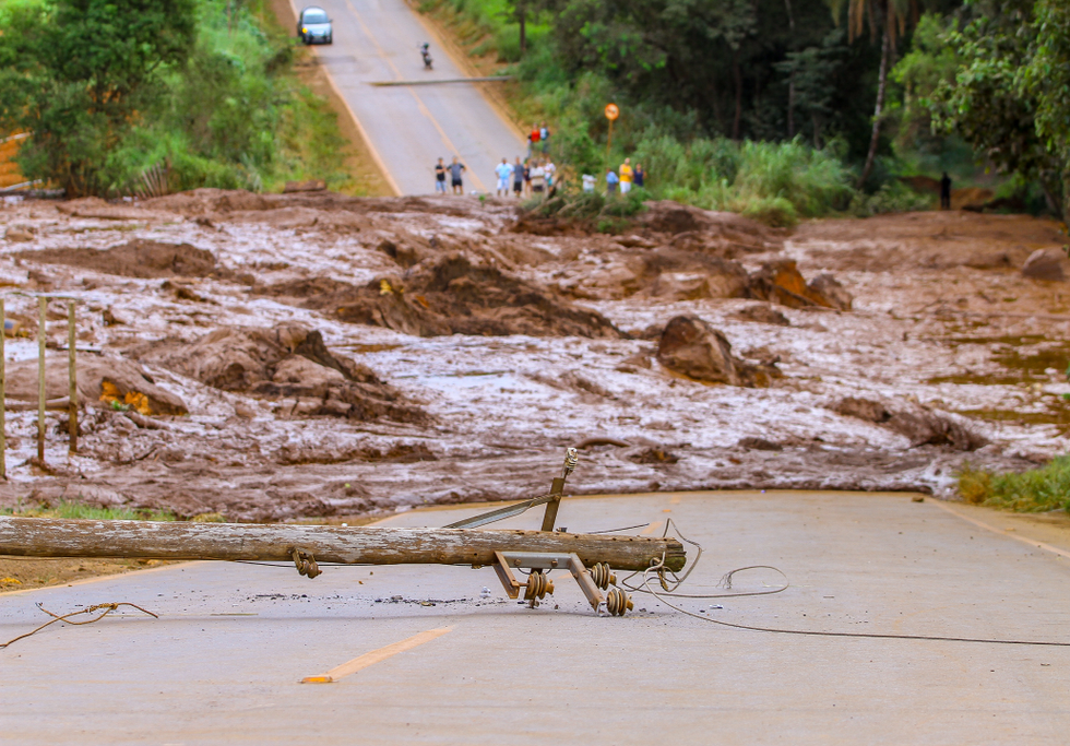 Aftermath of the Brumadinho dam collapse. Credit: Christyam de Lima / Shutterstock