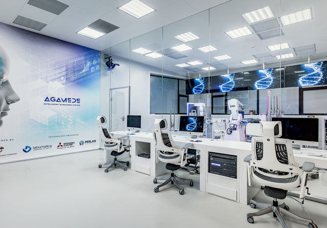 Agamede robotic system testing lab. Credit: Institute of Bioorganic Chemistry, Polish Academy of Sciences (IBCH PAS)