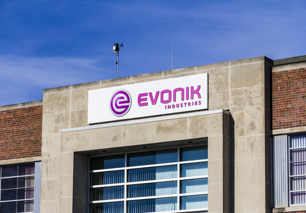 Evonik logo. Credit: Jonathan Weiss / Shutterstock