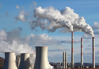 Coal plant &amp; emissions. Credit: Kodda / Shutterstock