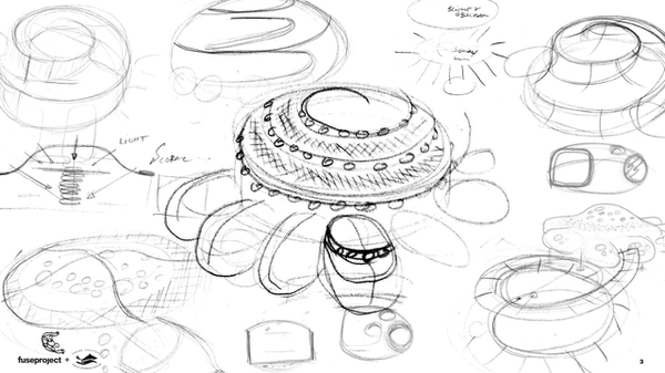 Proteus' initial sketches. Credit: FCOLC
